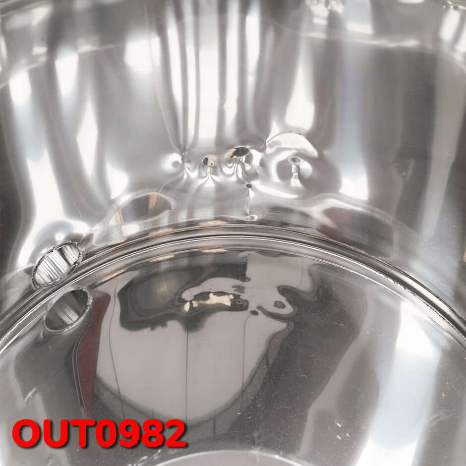 OUTLET - Panela de aço inoxidável com conexão Tri-Clamp, 35 L