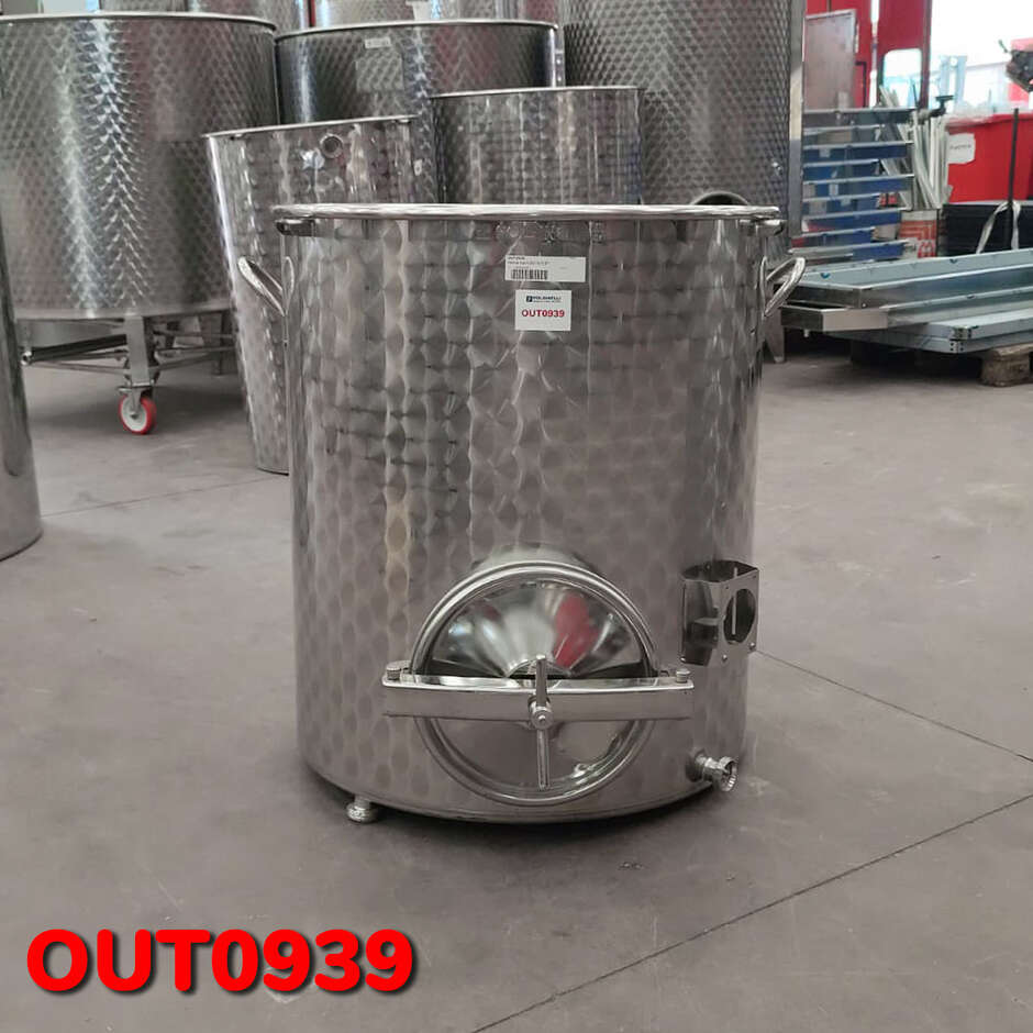 OUTLET - Pentola inox 300 L con portella