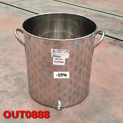 OUTLET - Pentola Inox con rubinetto 75 L