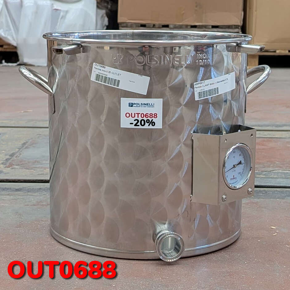 OUTLET - Pentola per produzione birra 35 L - CLAMP
