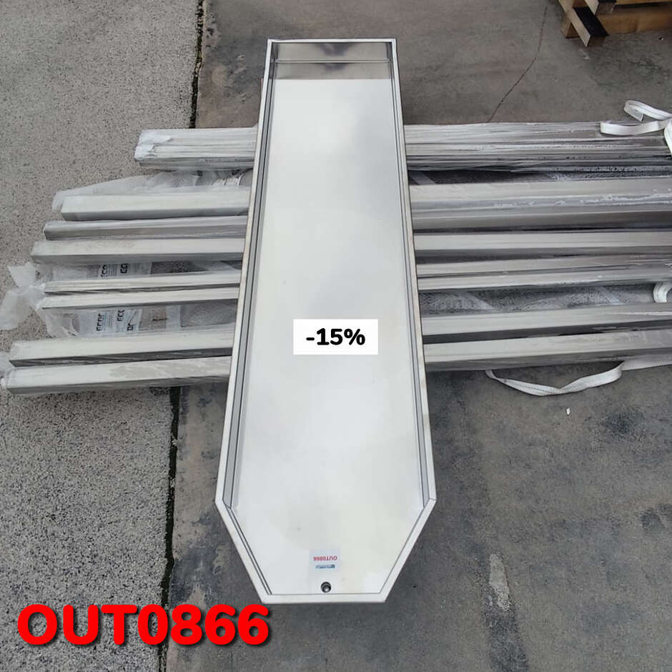OUTLET - Piano Spersore inox 2000x500