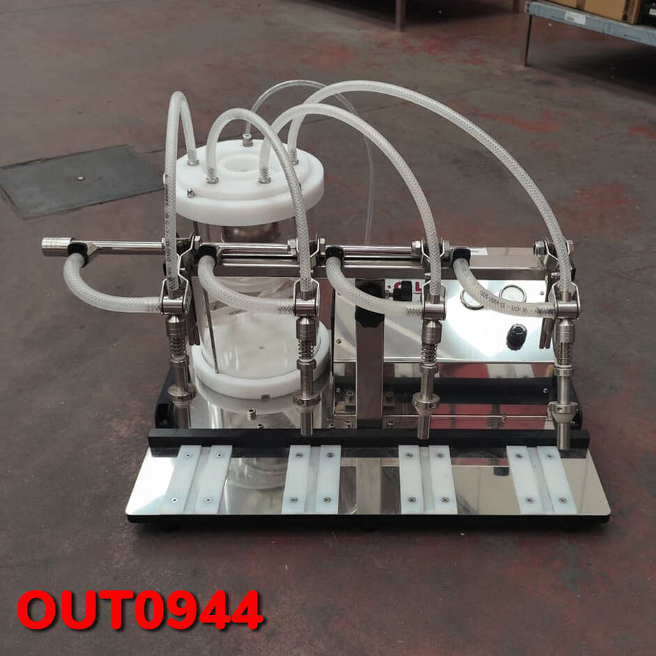 OUTLET - PNEUMATISCHE Enolmaster Abfüllmaschine mit Pyrexglas Vase