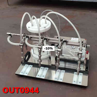 OUTLET - Remplisseuse Enolmaster PNEUMATIQUE avec récipient en pyrex
