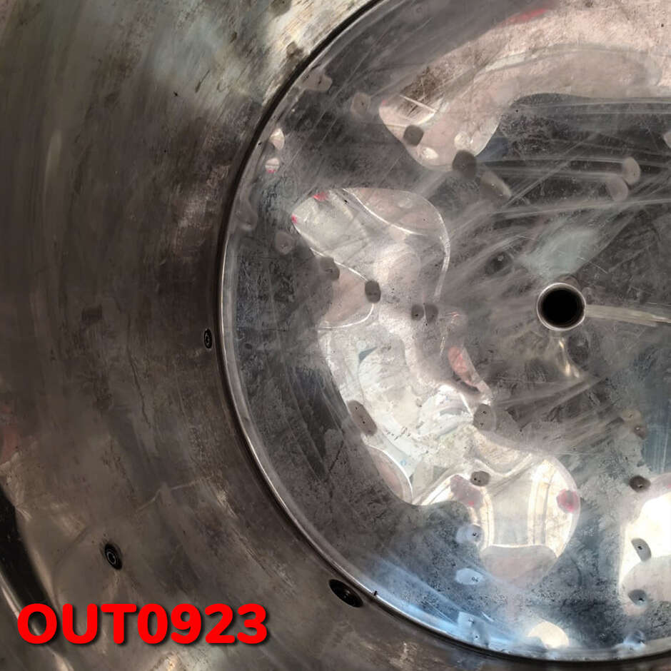 OUTLET - Serbatoio inox 1000 L Conico 10° da Stoccaggio - Ø930  con predisposizione azoto