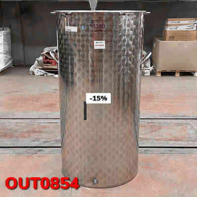 OUTLET - Serbatoio Inox 380 L con maniglie