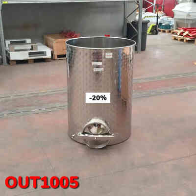 OUTLET - Serbatoio inox da 500 L con portella Ø300