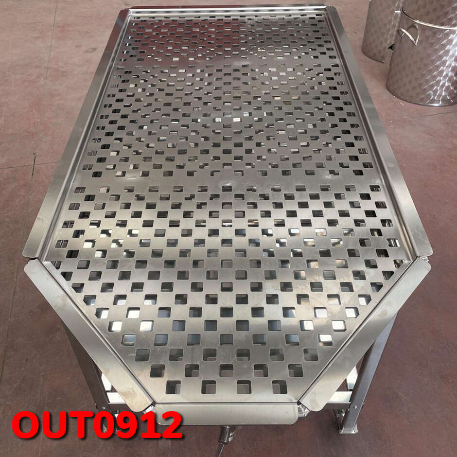 OUTLET - Table-évier en acier inoxydable 1600x800 avec grill - NOVEAU
