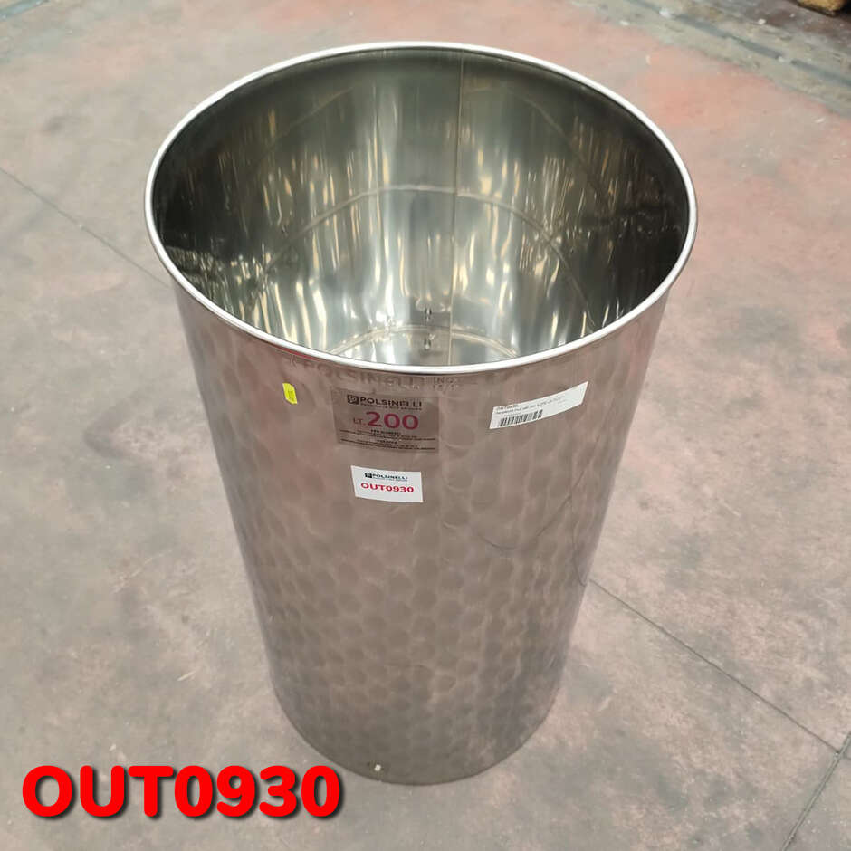 OUTLET - Tanque de aço inoxidável de 200 L
