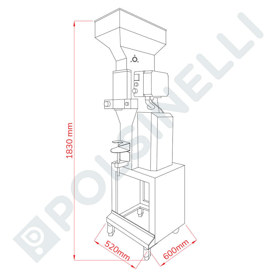 P350 halbautomatische Verkorkungsmaschine mit Vakuumpumpe, Stickstoffeinspritzvorrichtung und Korkenwagen