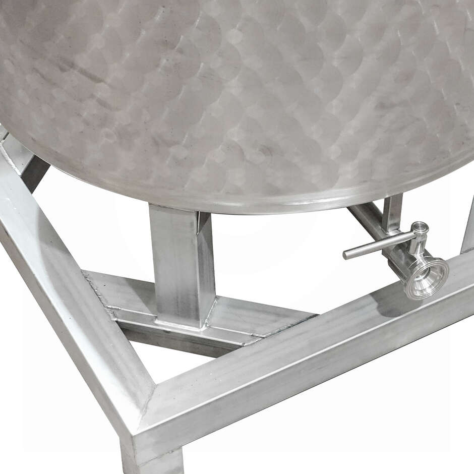 Palettierbar Edelstahltank 1000 L mit konischem Boden 10°