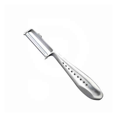 Pelador de acero inoxidable Global GS-76 con hoja lisa