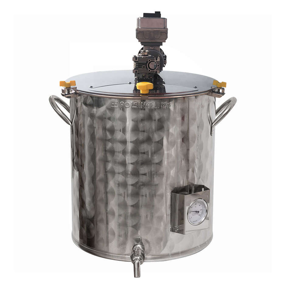 Pentola motorizzata inox con inverter da 35 L