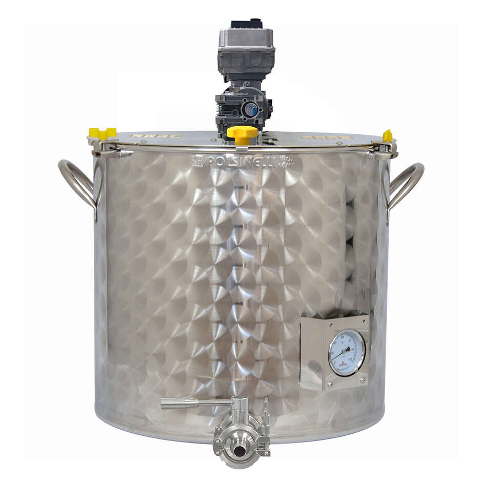 Pentola Motorizzata per marmellata Tri-Clamp da 100 L con inverter