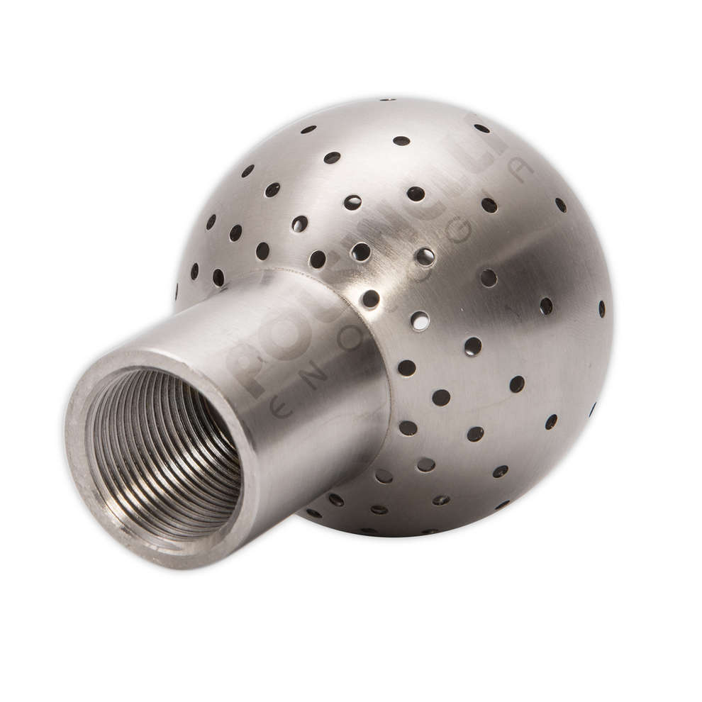Perforated stainless steel spray ball ø 65