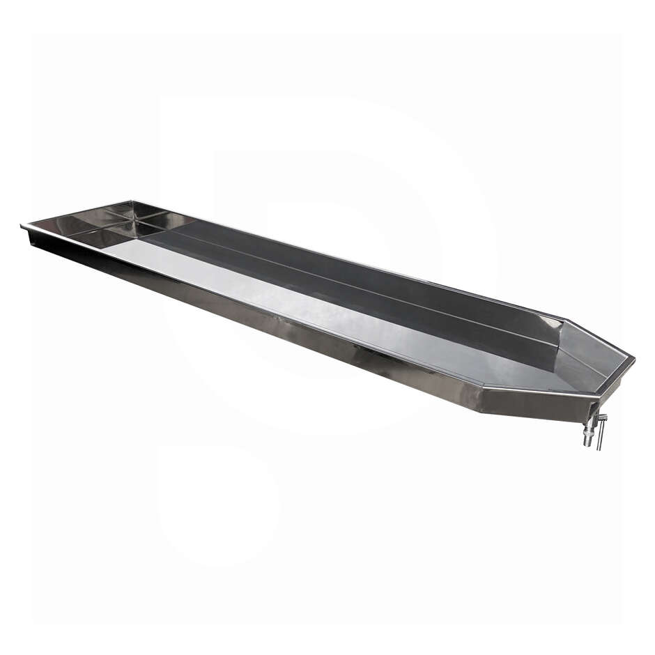Piano Spersore inox 2000x500
