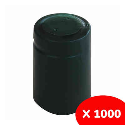 Pine green PVC capsule ⌀33 (1000 pcs)
