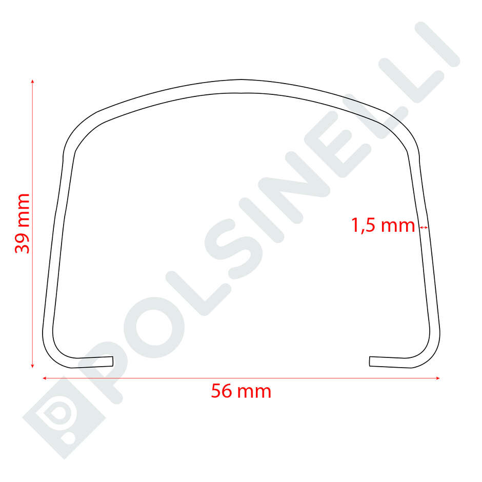 Piquet intermédiaire galvanisé pour vign DUAL - 2,25 mt - 1,5mm (5 pcs)