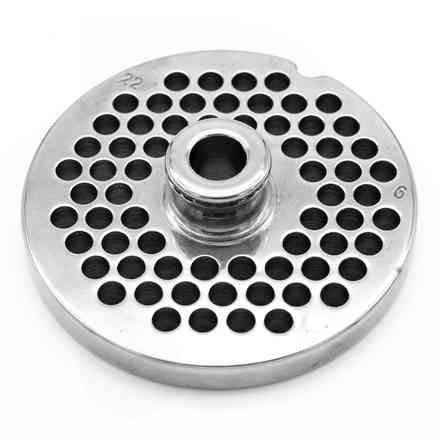 Placa de acero inoxidable para picadora de carne N.22 F6