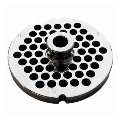 Placa de acero inoxidable para picadora de carne N.32 F8