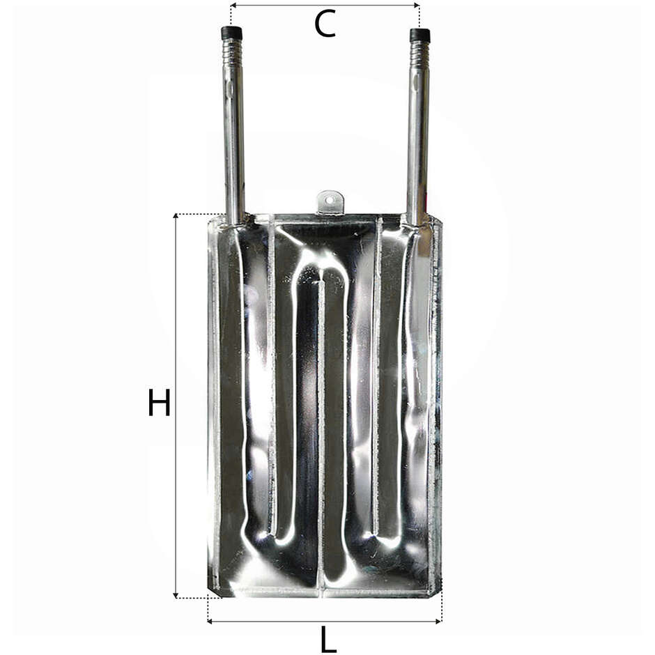Plaque refroidissante en acier inoxydable 270 x 600