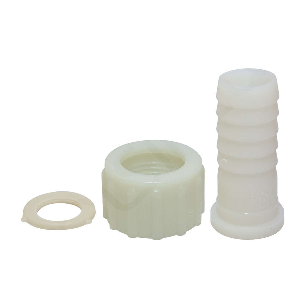 Plastic hose holder 3/4 "d.19 with ring nut and gasket (PZ 4)