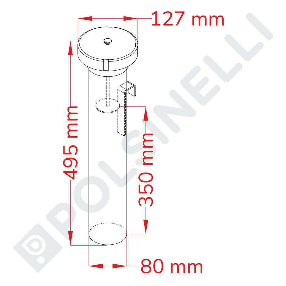 Portacartuccia inox per cartuccia da 10"