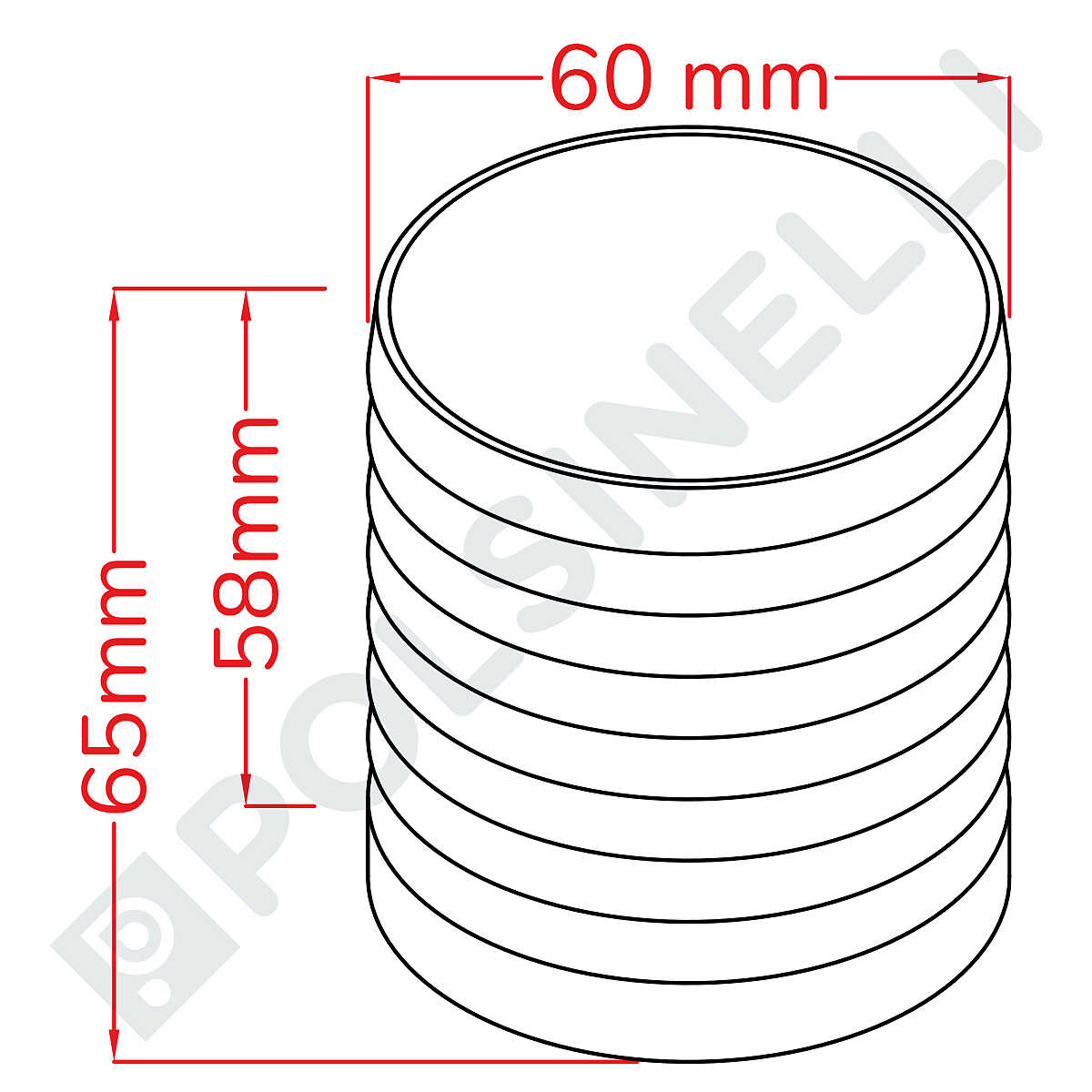 Raccordo A U In Acciaio Inox 304 - Portagomma Curvato Per Tubi Flessibili Da 20mm (Acqua, Gas, Olio) - Foto 8