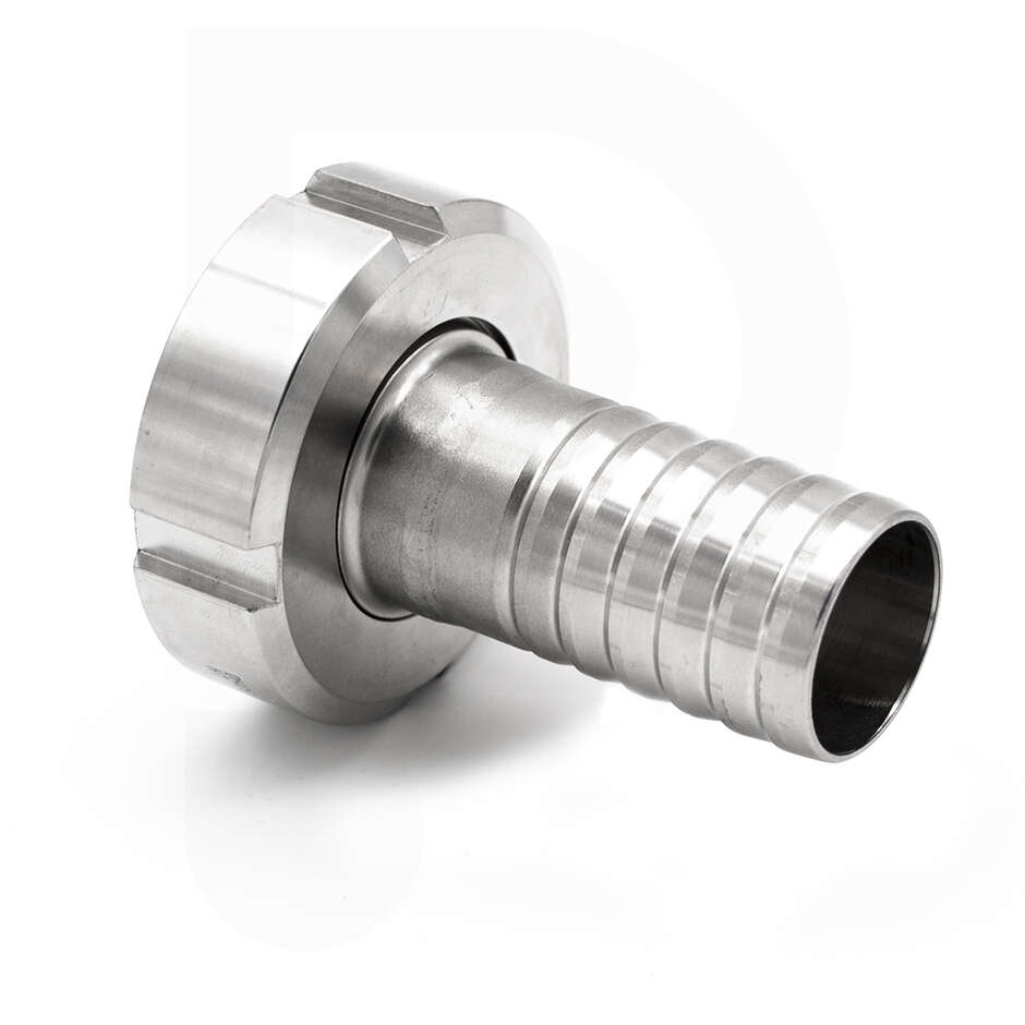 Portagomma inox DIN 40 M c/girello per PG 40 