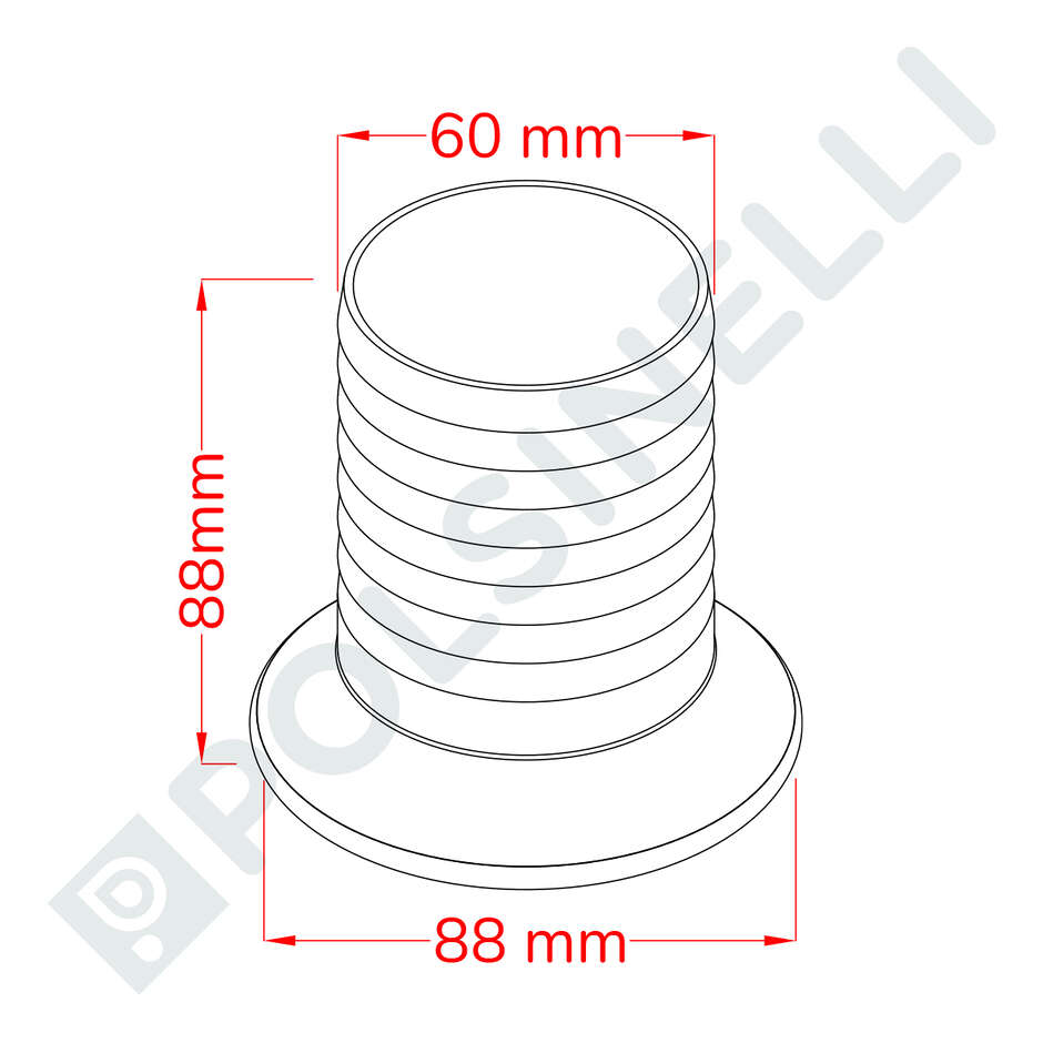 Portagomma Inox Garolla 60 PG 60