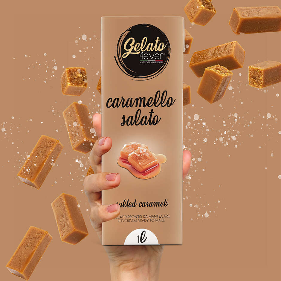 Preparato per gelato al Caramello salato 1 L