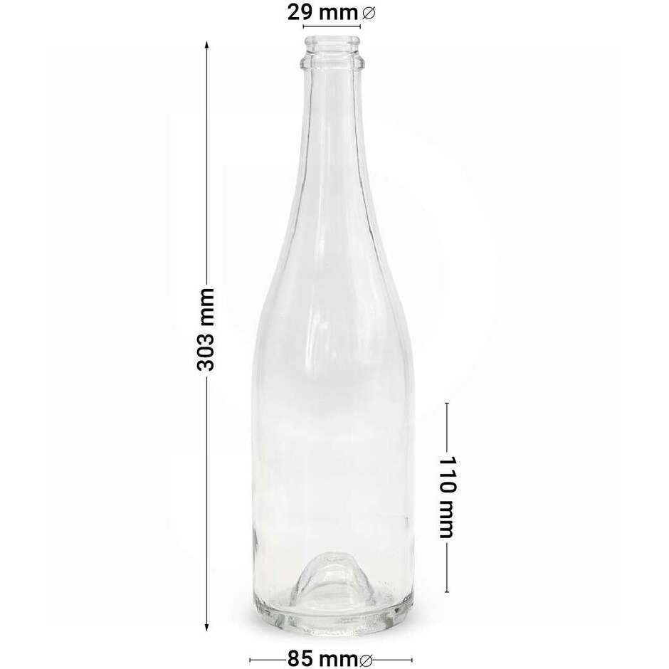 Prosecco Flasche 750 ml VB 704 gr (12 Stück)