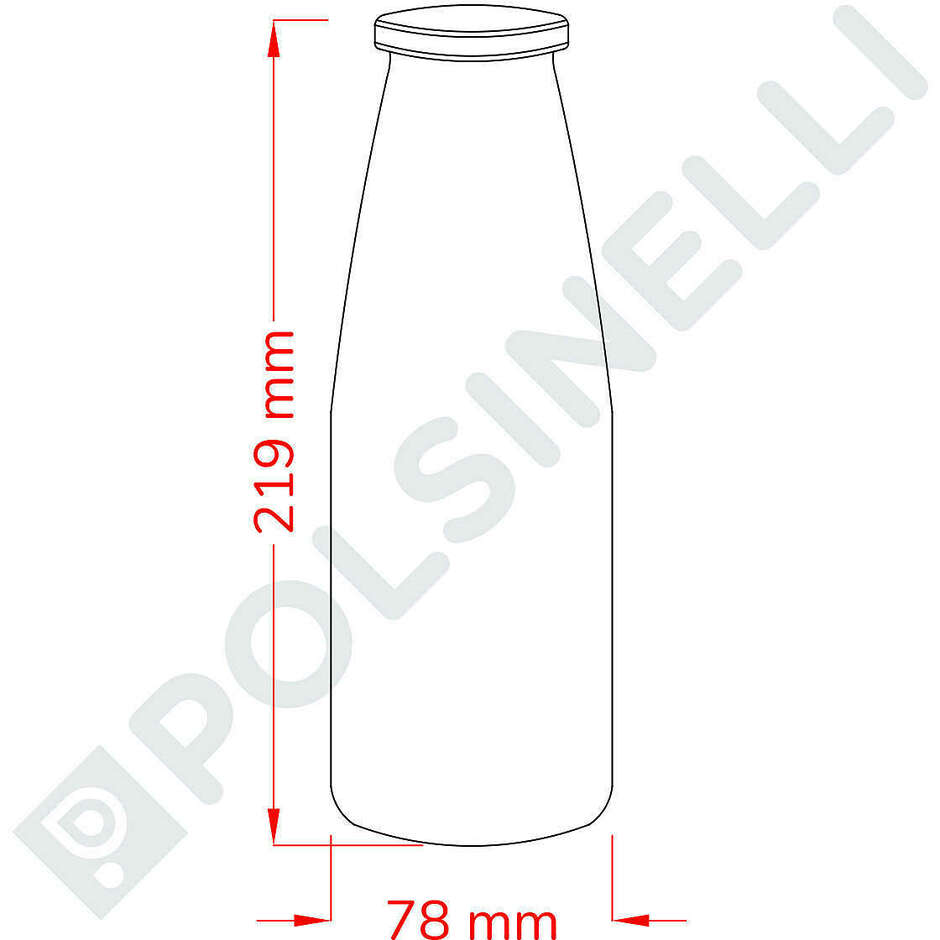 Purê de tomate em frasco de 720 ml (1000 unidades)
