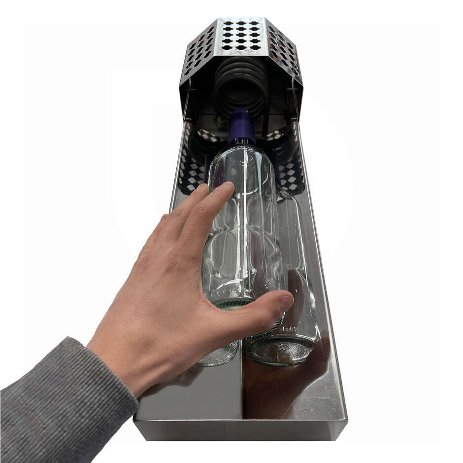 Pvc capsule stainless steel table-top heat shrinker