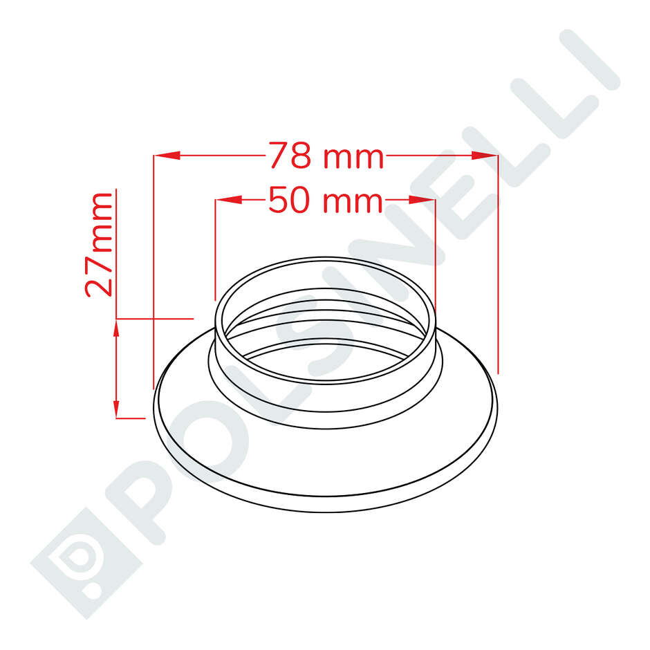 Raccord en acier inoxydable Garolla 50 X DN 50 à souder
