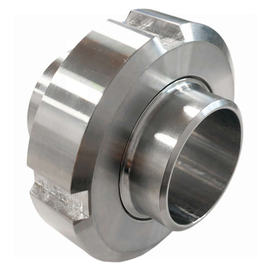 Racor de 3 piezas en acero inoxidable DIN25 de soldadura