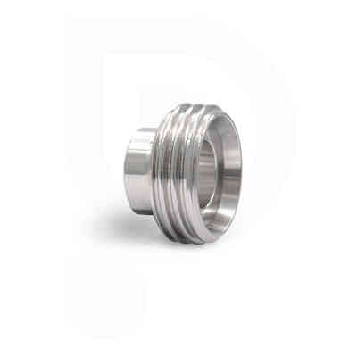 Racor de acero inoxidable DIN 10 F X DN 10 para soldar