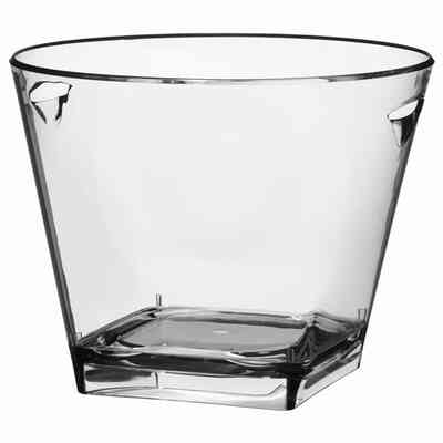 Rafraîchisseur à Champagne Quadra Bowl en Plexiglas pour 4-5 Bouteilles