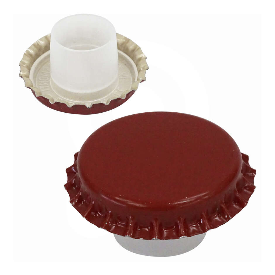 Red crown cap with  bidule ⌀29 (200 pcs)