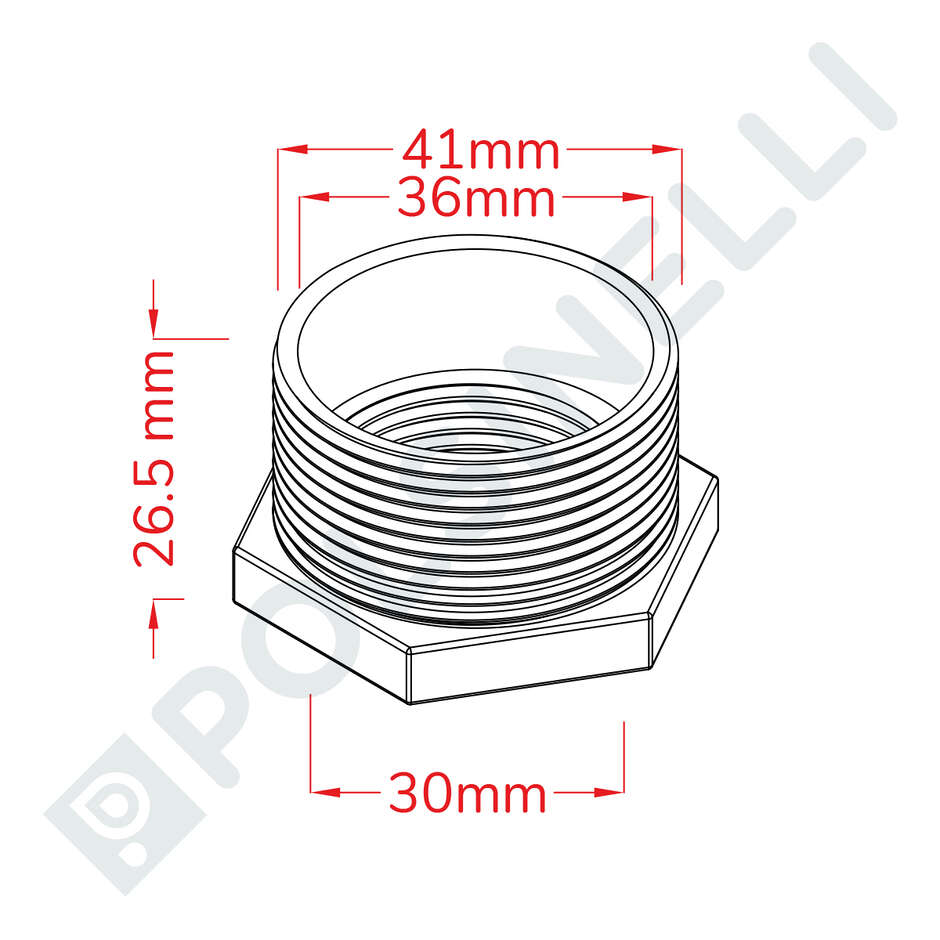 Reducer 1" 1/4 x 1"