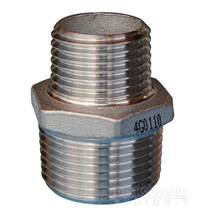 Reduziert Stahl Sechskantnippel 3/4" x 1/2"