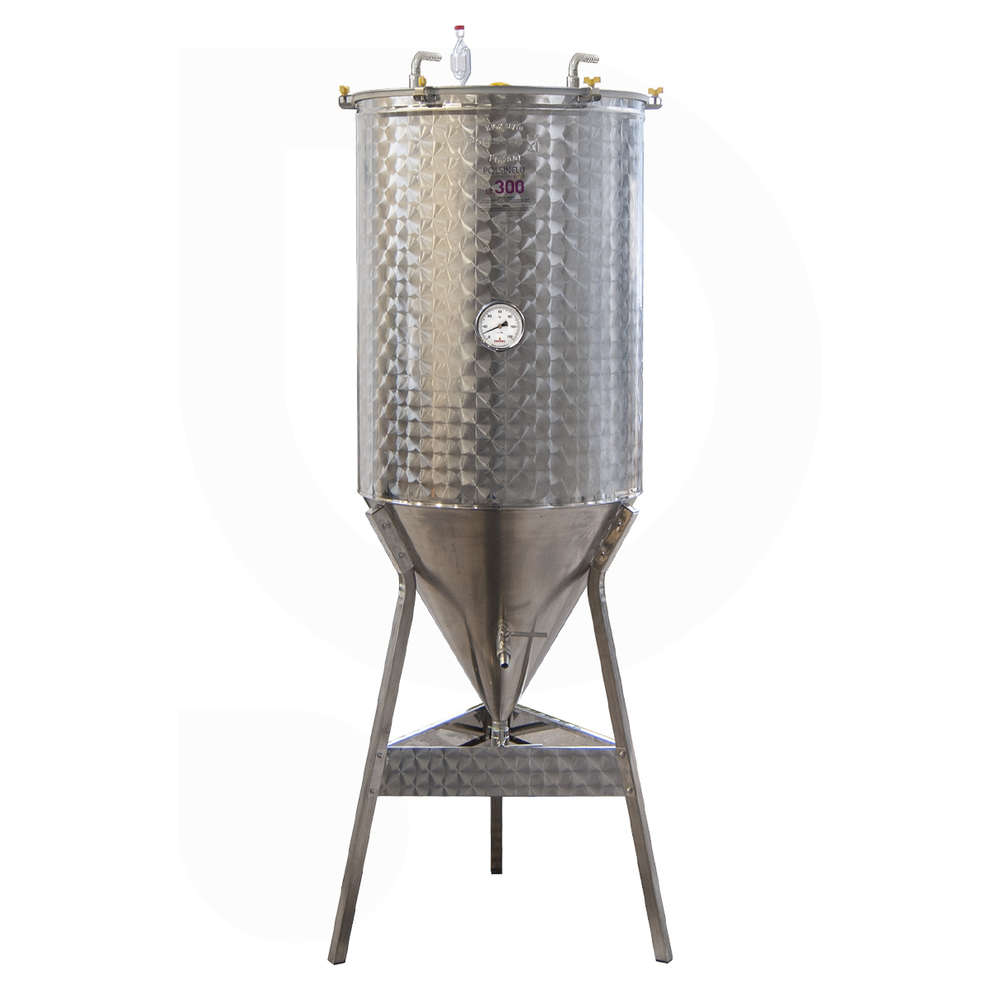 Refrigerated conical trunk beer fermenter 60° 300 L