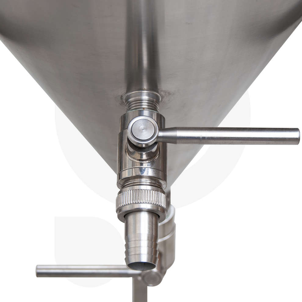 Refrigerated conical trunk beer fermenter 60° 75 L