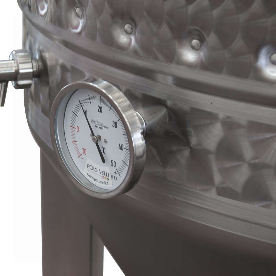 Refrigerated fermenter with conical 60° bottom 600 L