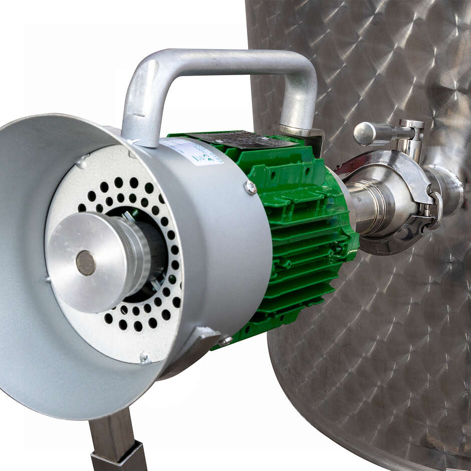 Removable stainless steel agitator