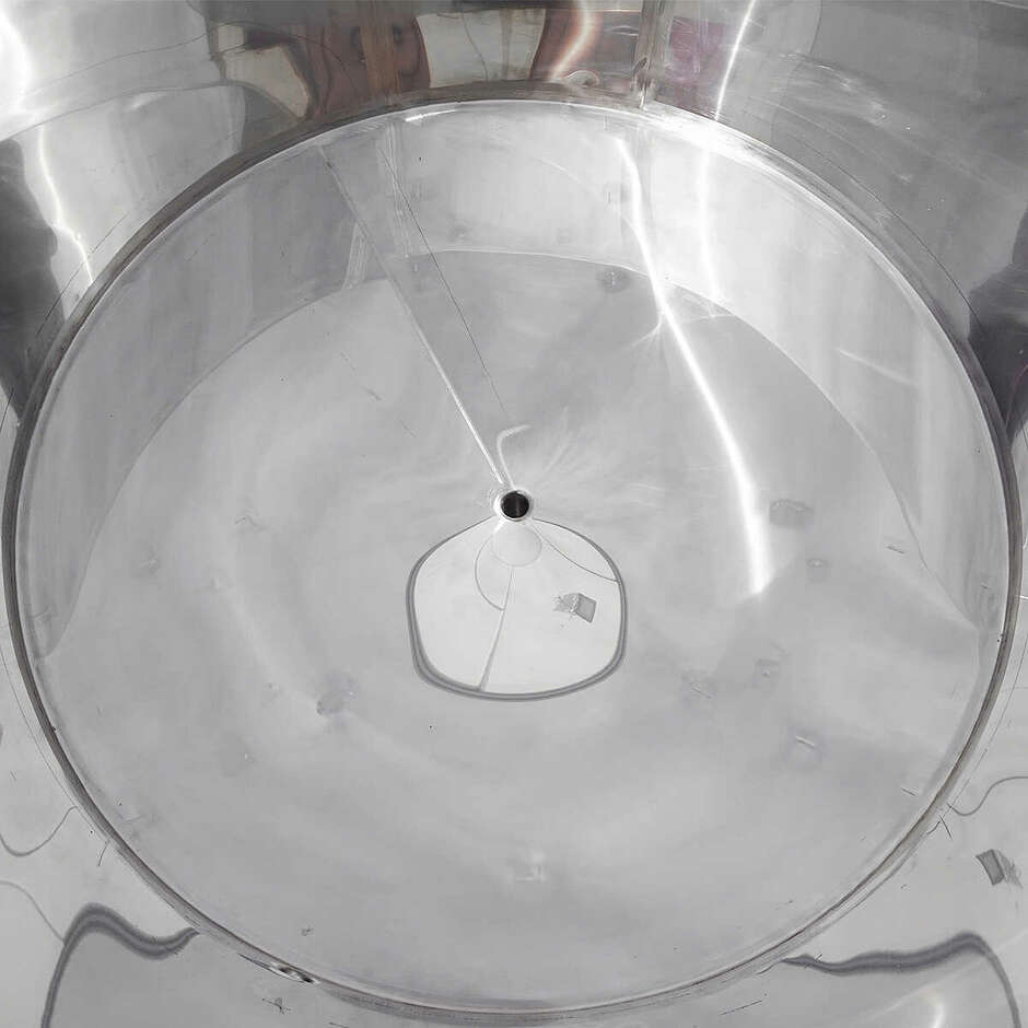 Réservoir motorisé en acier inoxydable conique 10° avec variateur 1000 L