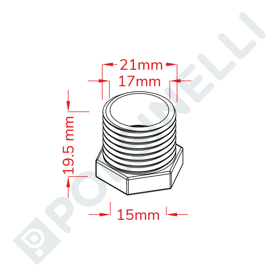 Riduzione Inox 1/2" x 3/8"
