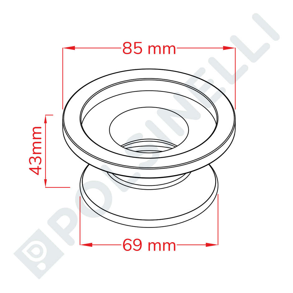 Riduzione Inox Garolla 60 x 40