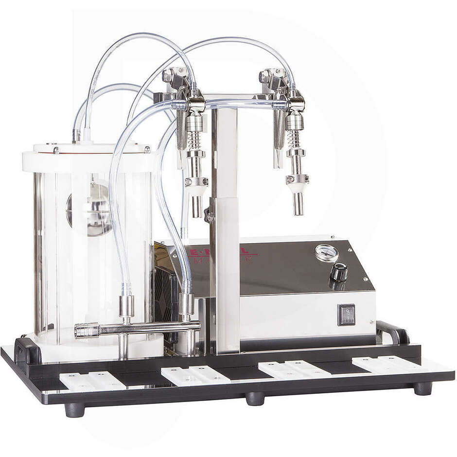 ENOLMASTER Abfüllmaschine mit 2 Stutzen für Öl