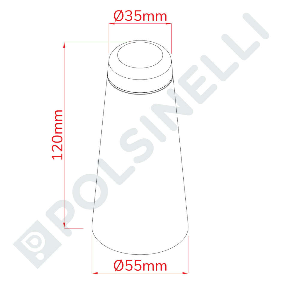 Rote Polylaminat-Kapsel (25 St)