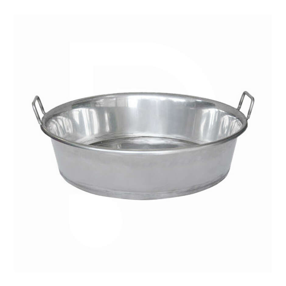 Round stainless steel pan Ø60
